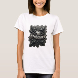 Sharp Silver KEINE ENTSCHULDIGUNGEN Custom Tee