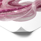 Sharp Silver WAVE Design Poster (Ecke)