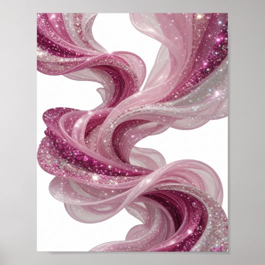Sharp Silver WAVE Design Poster (Vorne)