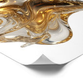 Sharp Silver WHISKY STAR Design Poster (Ecke)