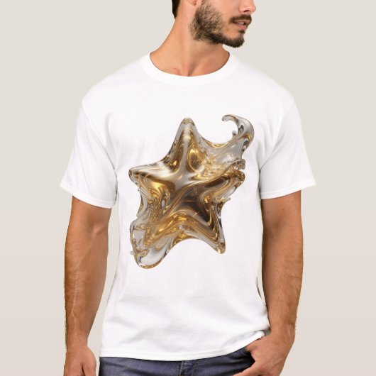 Sharp Silver WHISKY STAR Design T-Shirt (Vorderseite)