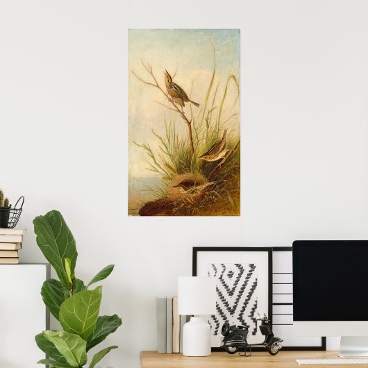 Sharp-Tail Finch, Joseph B. Kidd Fine Art Poster (Heimbüro)