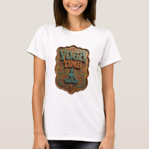 Sharp Teal YOGA TIME Tragbare Kunst T-Shirt