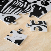 Sharp Teeth Nightmare, Schwarz und Weiß Puzzle (Seite)