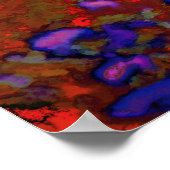 Sharp Turn - Motocross Dirt-Bike Racer Poster (Ecke)