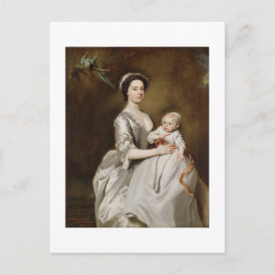 Sharpe and Child, 1731 (Öl auf Leinwand) Postkarte