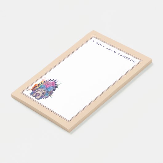 Sharpei addieren gebürtiger Ureinwohner-Leiter | Post-it Klebezettel (angewinkelt)