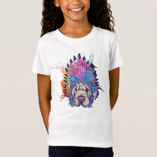 Sharpei gebürtiger Ureinwohner-Leiter T-Shirt (Vorderseite)
