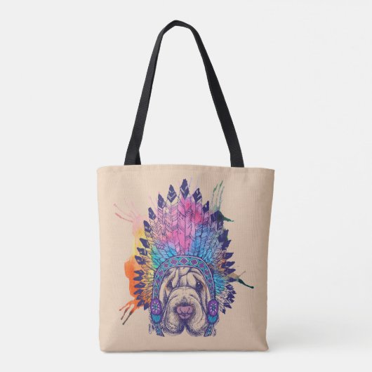 Sharpei gebürtiger Ureinwohner-Leiter Tasche (Rückseite)