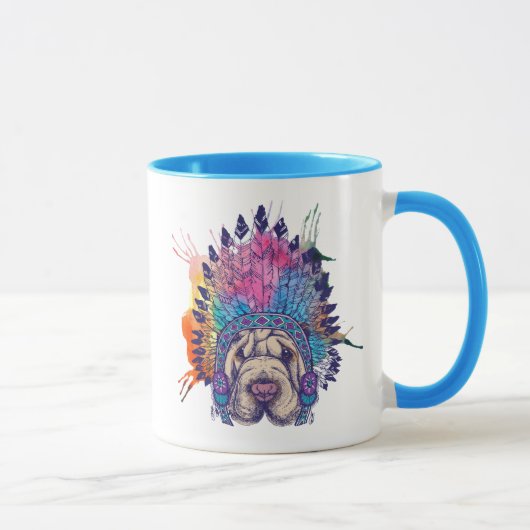 Sharpei gebürtiger Ureinwohner-Leiter Tasse (Rechts)