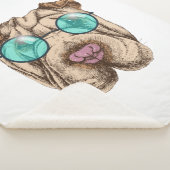 Sharpei in der Sonnenbrille Sherpadecke (3/4)