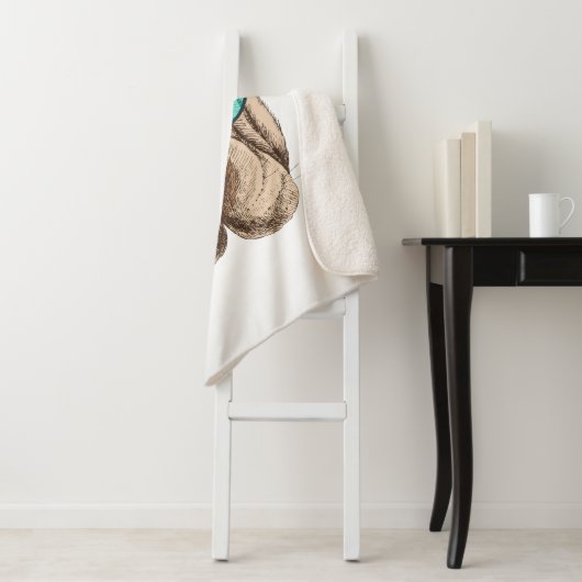 Sharpei in der Sonnenbrille Sherpadecke (Beispiel)