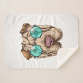 Sharpei in der Sonnenbrille Sherpadecke (Vorderseite (Horizontal))