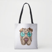 Sharpei in der Sonnenbrille Tasche (Vorderseite)