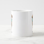 Sharpei in Sonnenbrille| Name hinzufügen Jumbo-Tasse (Vorderseite)