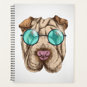 Sharpei in Sonnenbrille Planer