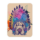 Sharpei Native Amerikanische Ureinwohner Chief Magnet (Vertikal)