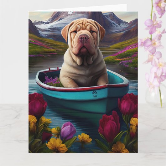 Sharpei on a Paddle: Ein Landschaftliches Abenteue Karte (Orchidee)