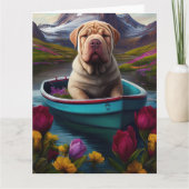 Sharpei on a Paddle: Ein Landschaftliches Abenteue Karte (Vorderseite)