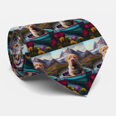 Sharpei on a Paddle: Ein Landschaftliches Abenteue Krawatte (Gerollt)