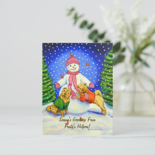 SharPei Postkarten (Stehend Vorderseite)