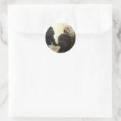 Sharpei_pups_black_and_creme Runder Aufkleber (Tasche)