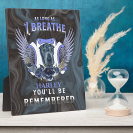 Sharpei solange ich die Gedenkstätte durchatme Fotoplatte