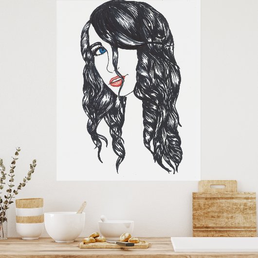 Sharpie All Over Poster Matte (32" x 40,73") (Küche)