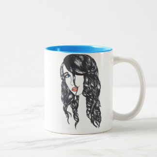 Sharpie ganz über Tasse 110z (weiß/Blau) 2