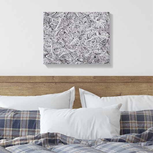 Sharpie Graffiti Leinwand (Insitu (Schlafzimmer))