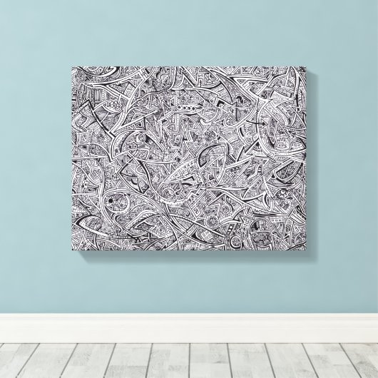 Sharpie Graffiti Leinwand (Insitu (Holzboden))