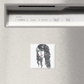 Sharpie Überall - 2 Zoll Quadratischer Magnet (In Situ (Geschirrspüler))