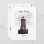 SHARPS-INSEL POSTKARTE (Vorne/Hinten)