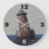 SHARPS ISLAND LIGHT GROßE WANDUHR (Vorderseite)