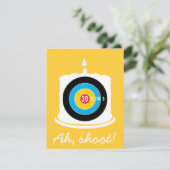 Sharpshooter 30th Birthday - Ah Shoot!Einladung Einladung (Stehend Vorderseite)