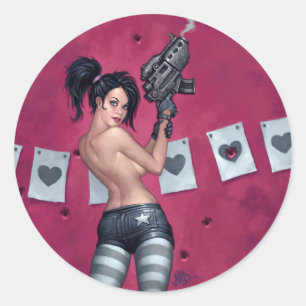 Sharpshooter Runder Aufkleber