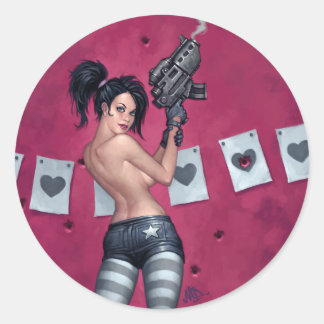 Sharpshooter Runder Aufkleber