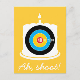 Sharpshooter's 40. Geburtstag - Dart Einladung