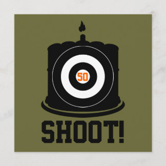 Sharpshooter's 50. Geburtstag - Jagen Einladung