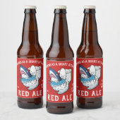 Shart Attack Funny Toilet Shark Bierflaschenetikett (Flaschen)