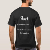 Shart definierte T-Shirt (Rückseite)