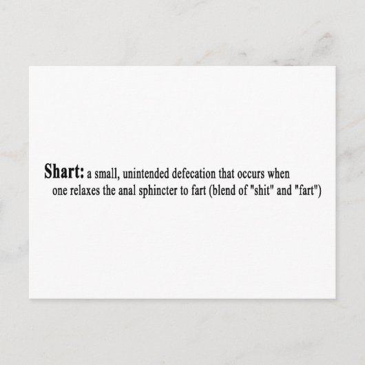 Shart Postkarte (Vorderseite)