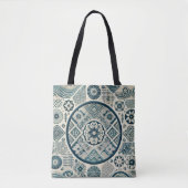 Shashiko-Inspiriertes Design 3 Tasche (Vorderseite)