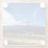 Shasta, CA Glasuntersetzer (Rückseite)