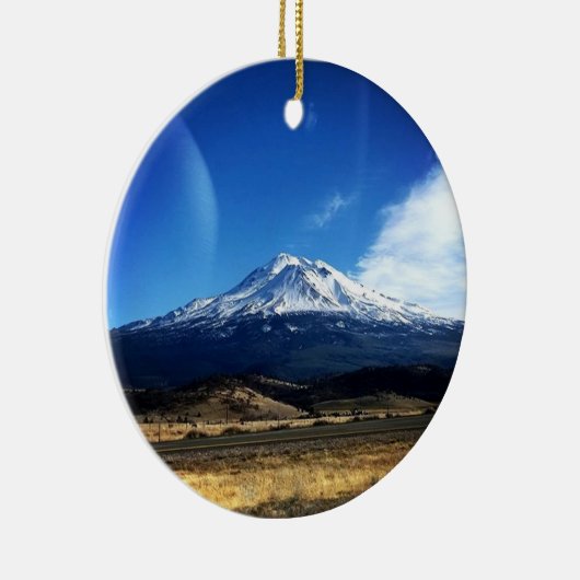 Shasta, CA Keramik Ornament (Rechts)