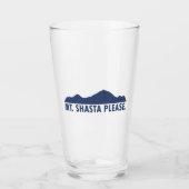 Shasta California Bitte Glas (Vorderseite)