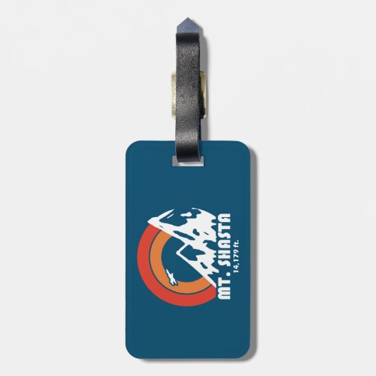 Shasta California Sun Eagle Gepäckanhänger (Rückseite vertikal)