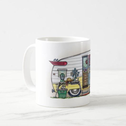 Shasta Camper-Anhänger RV-Tassen Kaffeetasse (Vorderseite Links)