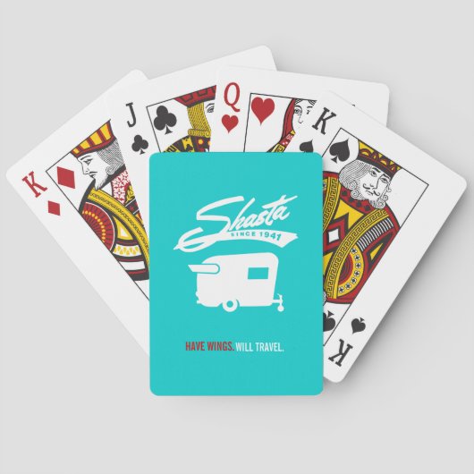 Shasta Camper RV Camping Cards Spielkarten (Rückseite)