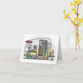 Shasta Camper Trailer Karte (Gelbe Blume)